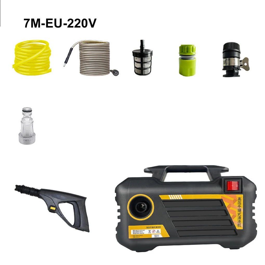 Portable Electric High Pressure Washer 3000W Powerful Car Wash Gun 220V/110V Wash Cleaning Machine For Home&Car Garden Washing