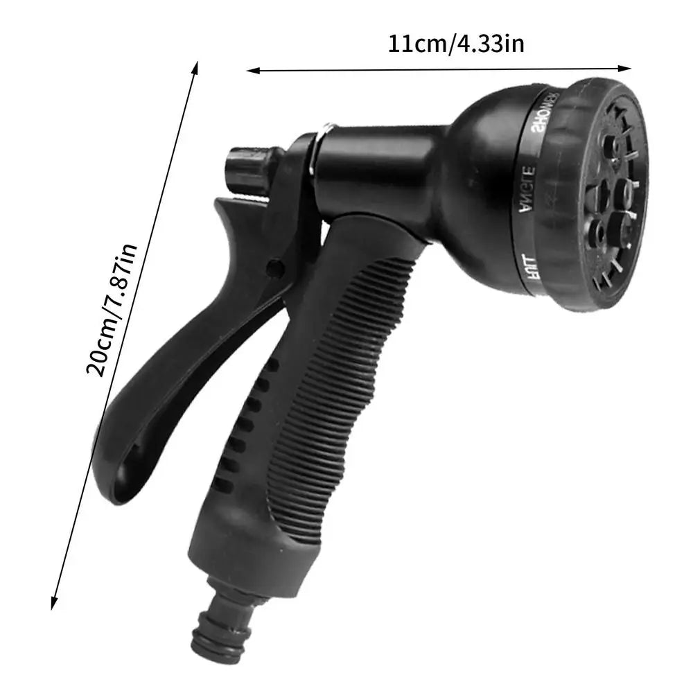 High Pressure Hose Nozzle - 8 Modes Garden & Car Sprayer